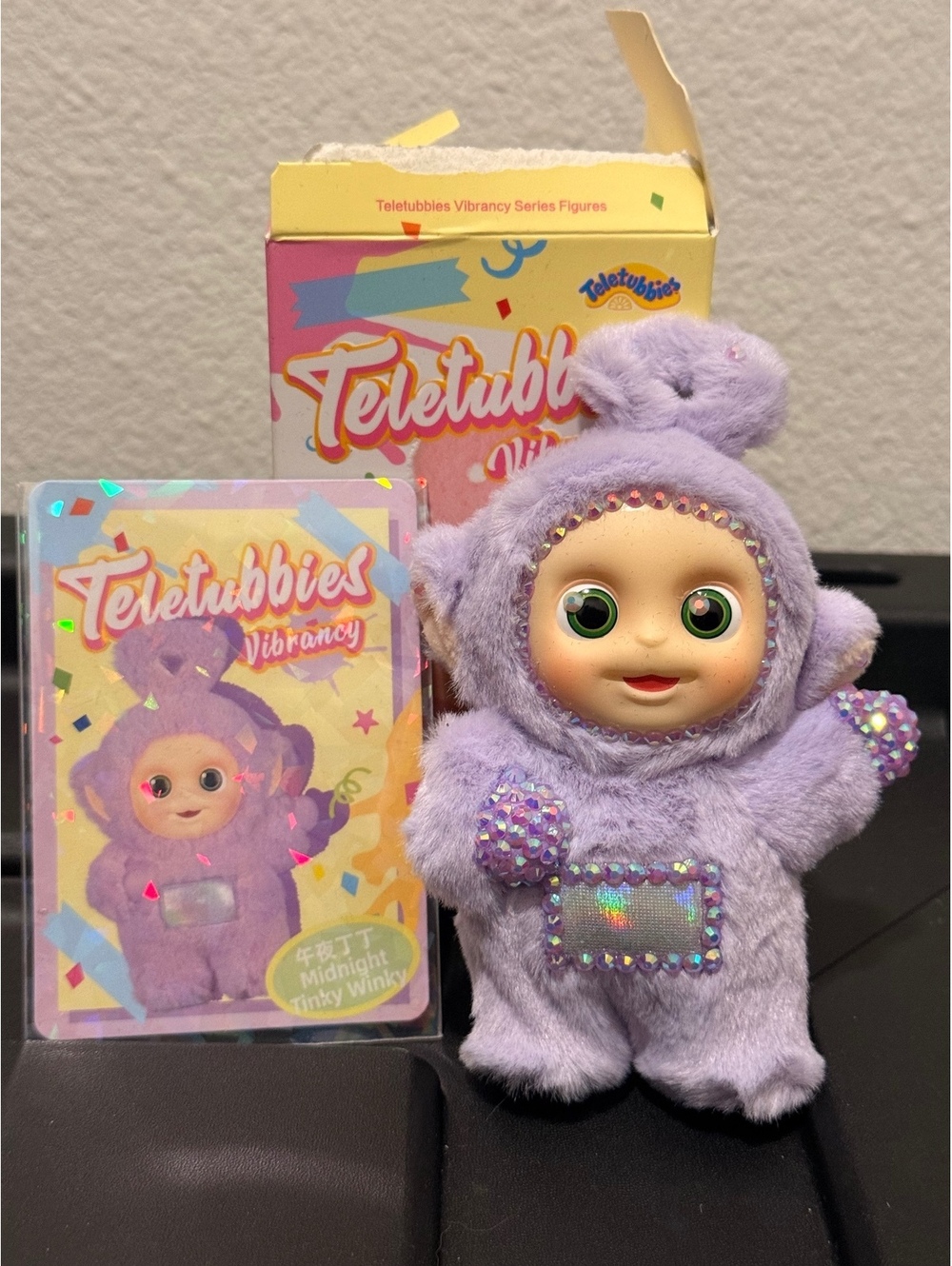 Custom bedazzled teletubbies blind box figurine